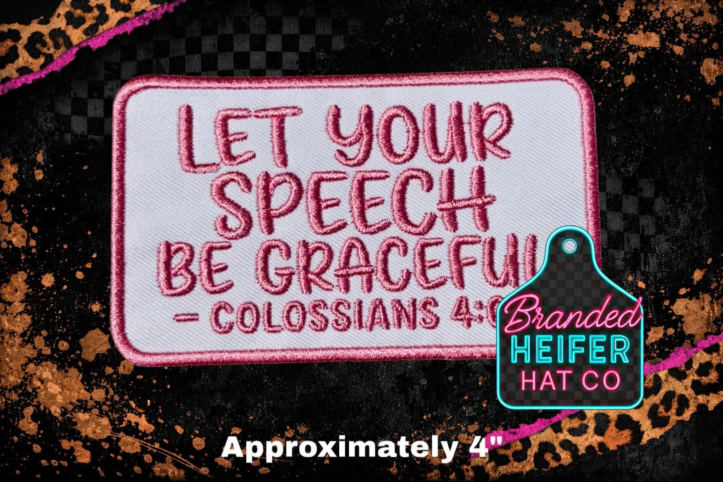 BE GRACEFUL EMBROIDERY PATCH