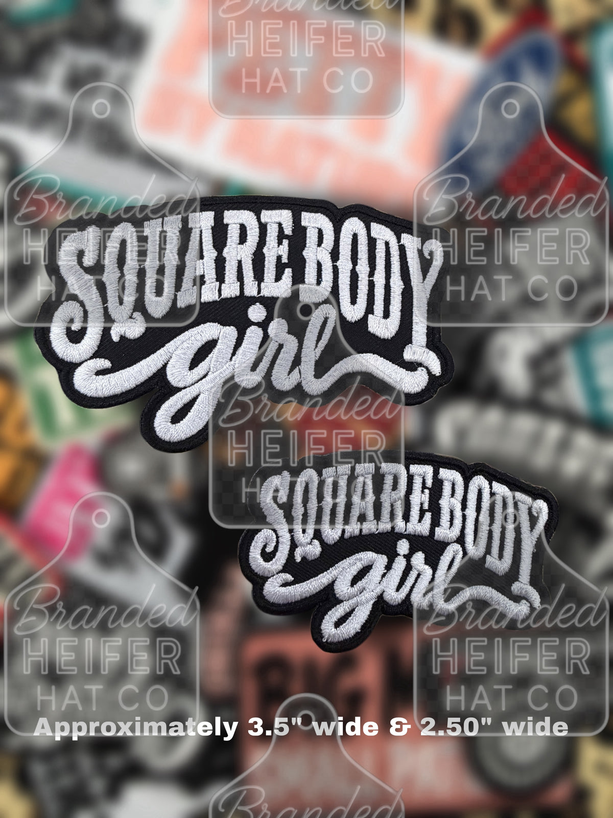 SQUARE BODY GIRL EMBROIDERY PATCH