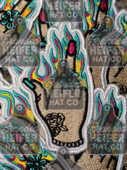 The bird embroidery patch