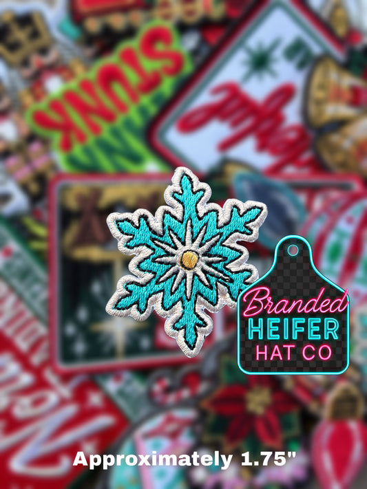 SNOWFLAKE EMBROIDERY PATCH