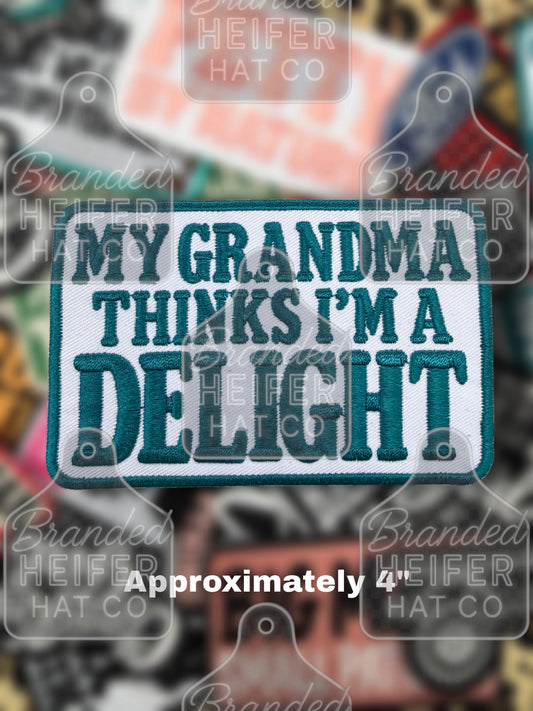 IM A DELIGHT  EMBROIDERY PATCH
