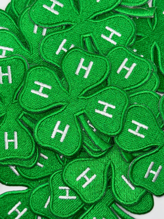 4H logo embroidery patch