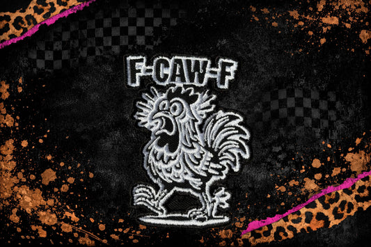 LARGE F CAW F  | EMBROIDERY PATCH