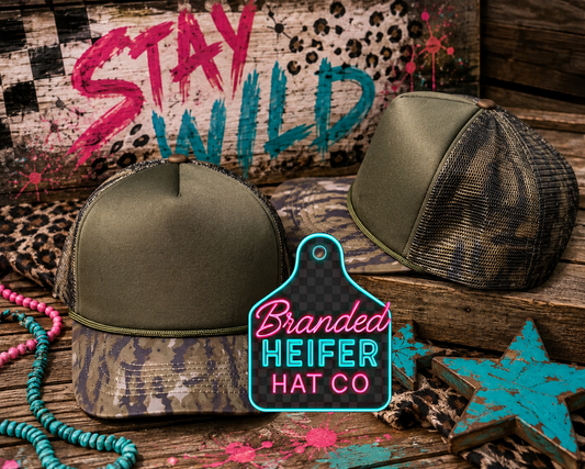CAMO HIDE-A-PONY FOAM TRUCKER HAT