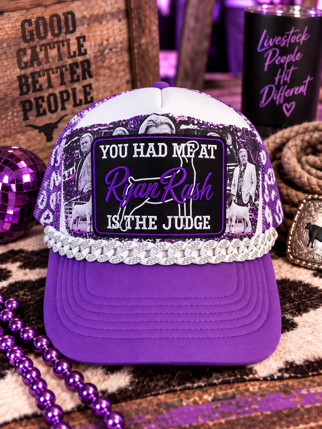 YOU HAD ME AT RR GOAT TRUCKER HAT