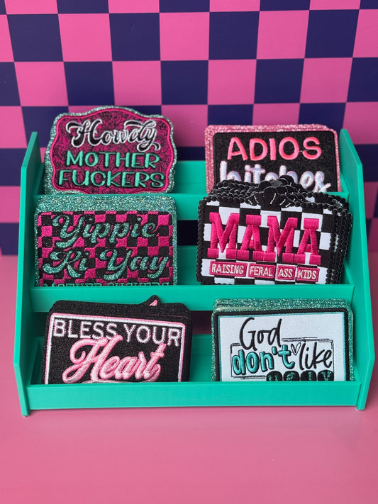 Collapsible patch tray