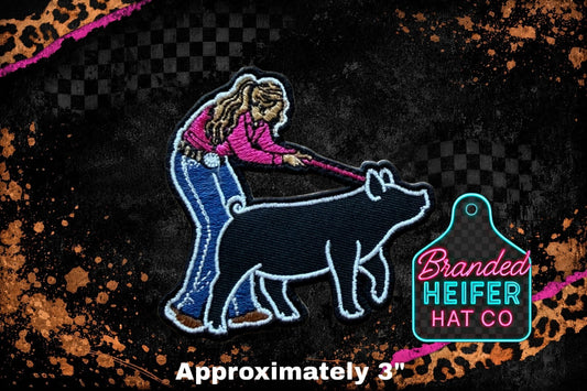 PIG SHOWMAN EMBROIDERY PATCH