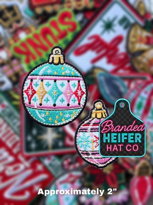 ORNAMENT  SET ( 2 pc ) EMBROIDERY PATCH