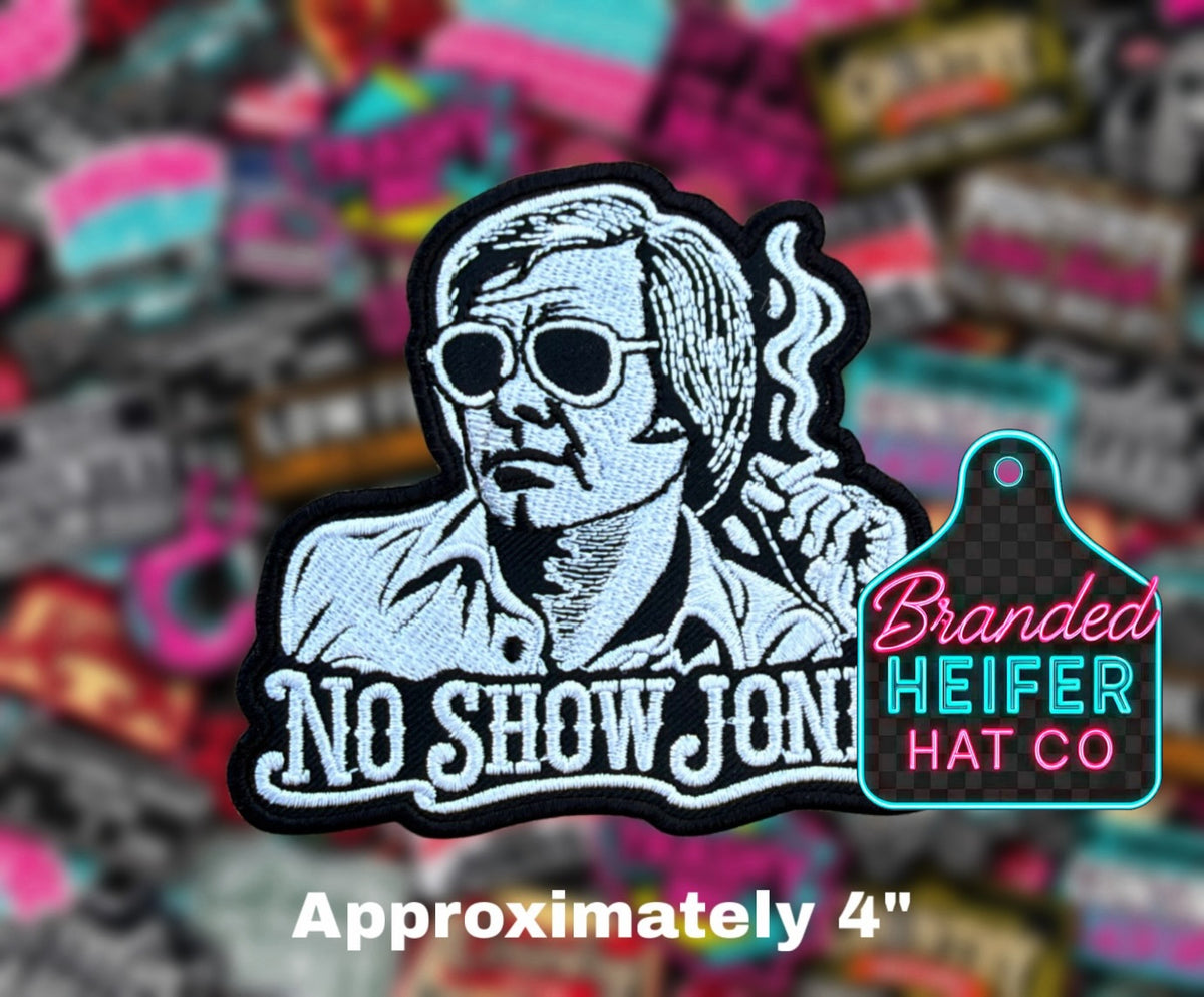 NO SHOW JONES EMBROIDERY PATCH