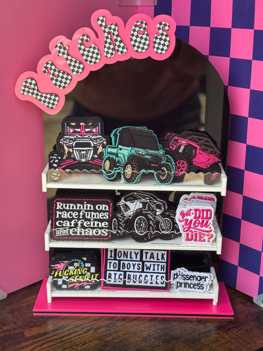 Custom acrylic patch display