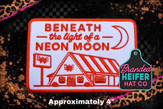 TX NEON MOON EMBROIDERY PATCH
