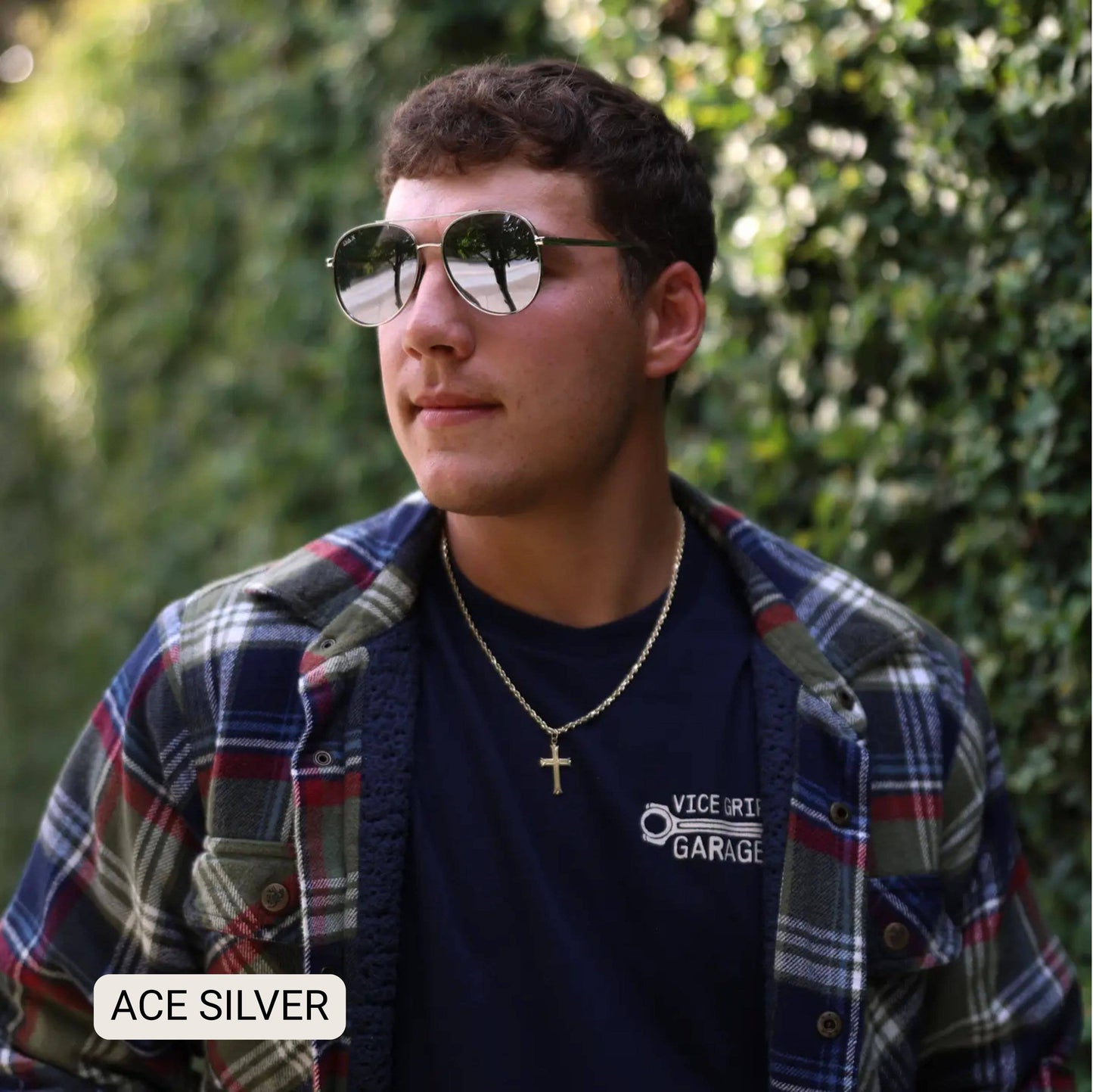ACE - Unisex Aviator Sunglasses – Polarized Hair-Friendly