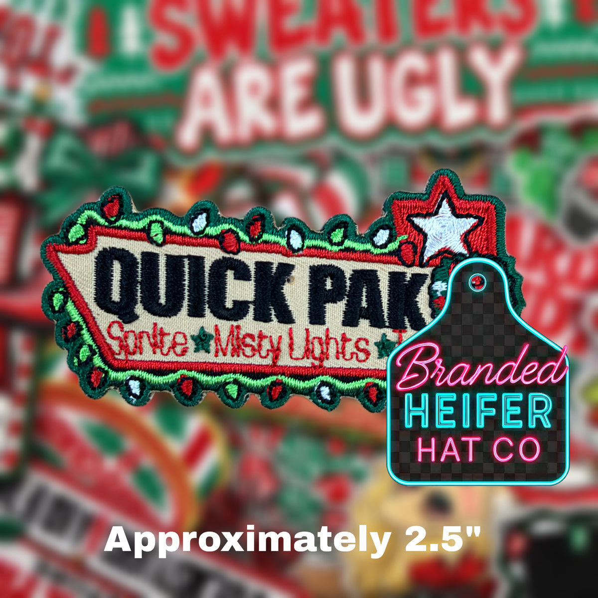 QUICK PAK | EMBROIDERED HAT PATCH