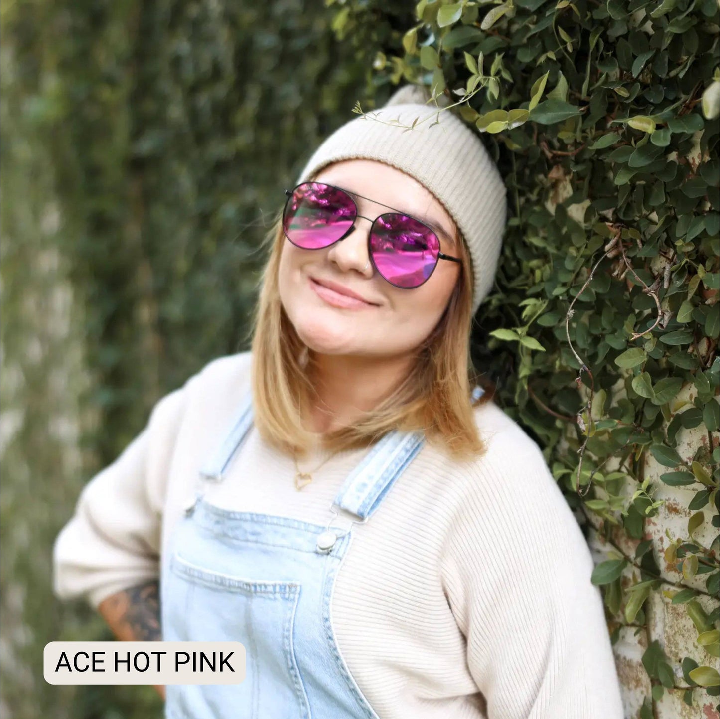 ACE - Unisex Aviator Sunglasses – Polarized Hair-Friendly