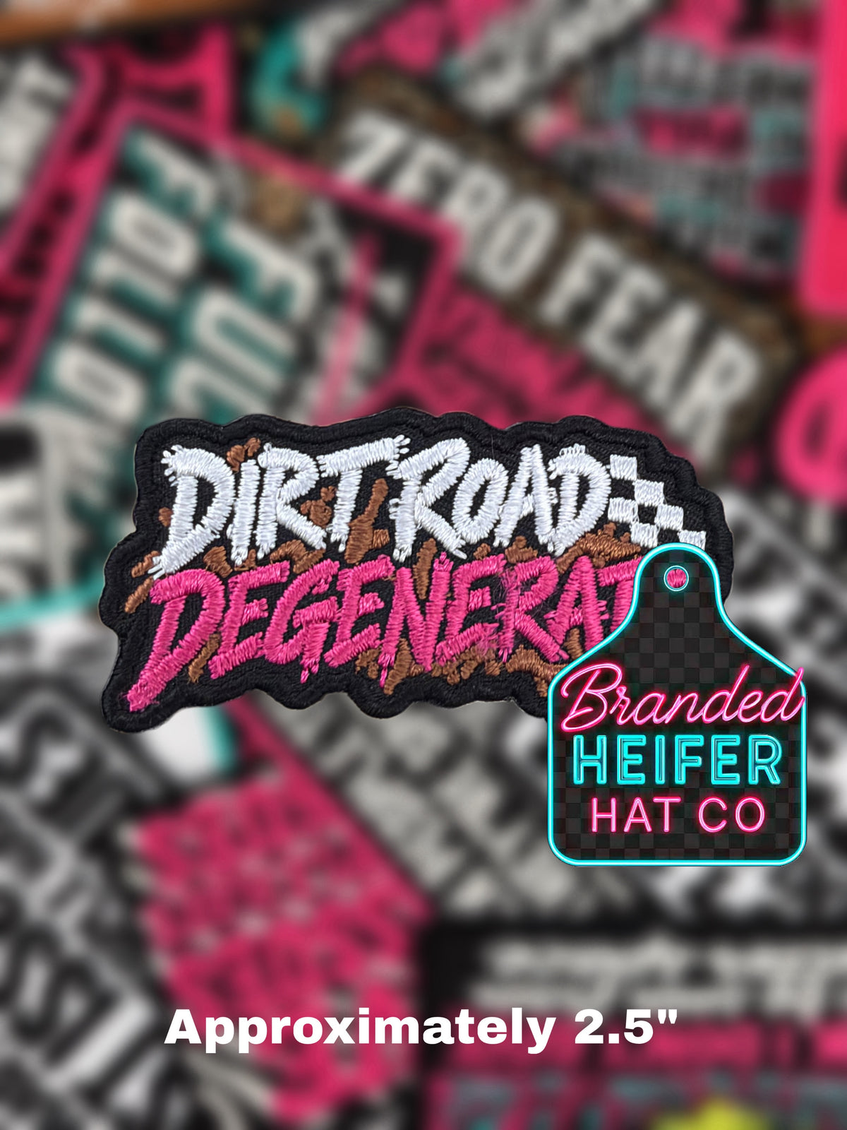 DIRT ROAD DEGENERATE | EMBROIDERED HAT PATCH