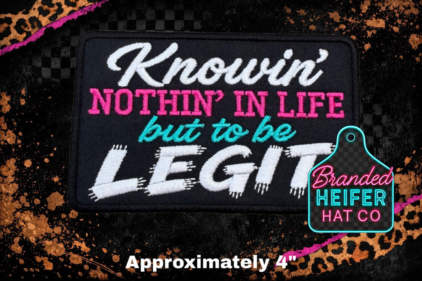 LEGIT EMBROIDERY PATCH