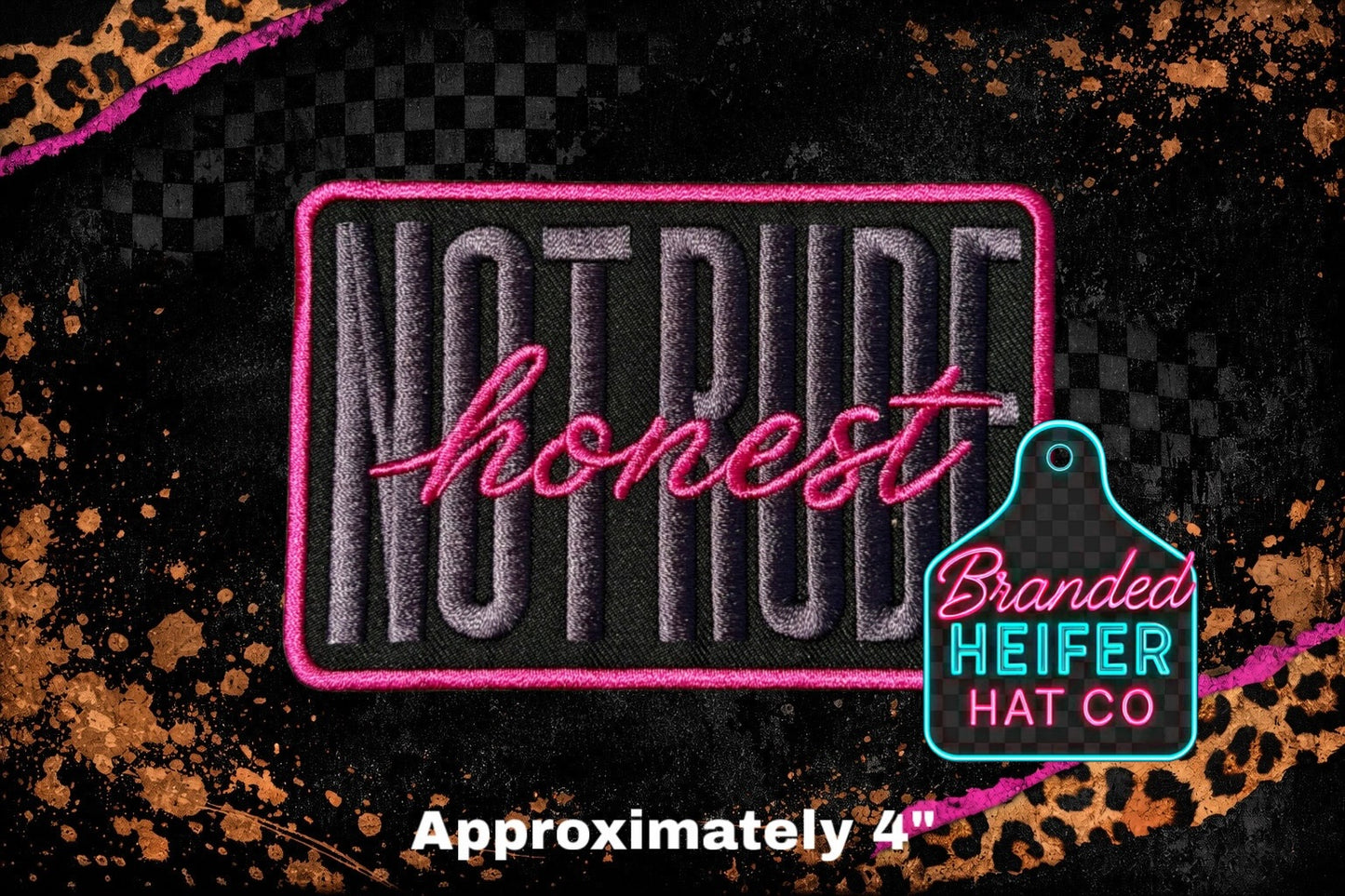 NOT RUDE EMBROIDERY PATCH