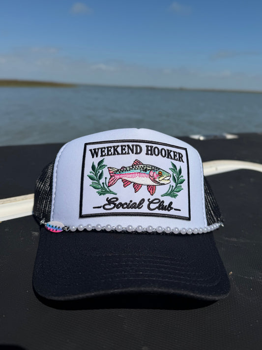 WEEKEND HOOKER TRUCKER HAT