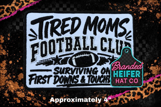 FOOTBALL MOMS EMBROIDERY PATCH