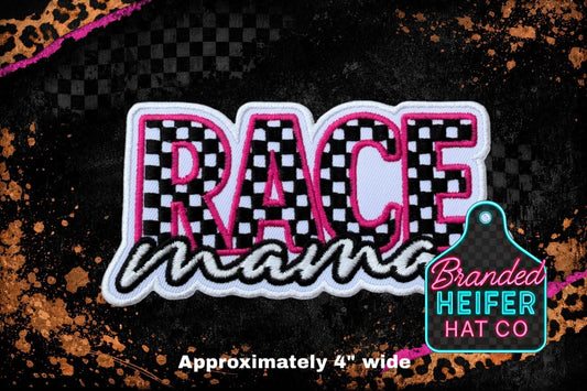 RACE MAMA EMBROIDERY PATCH