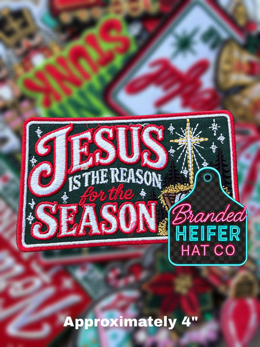 JESUS IS THE REASON  EMBROIDERY PATCH