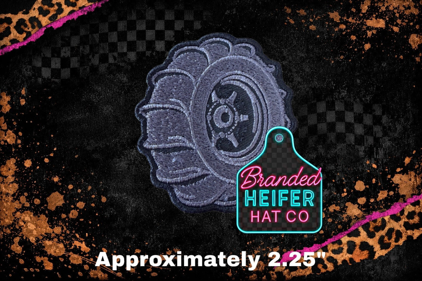 PADDLE TIRE EMBROIDERY PATCH