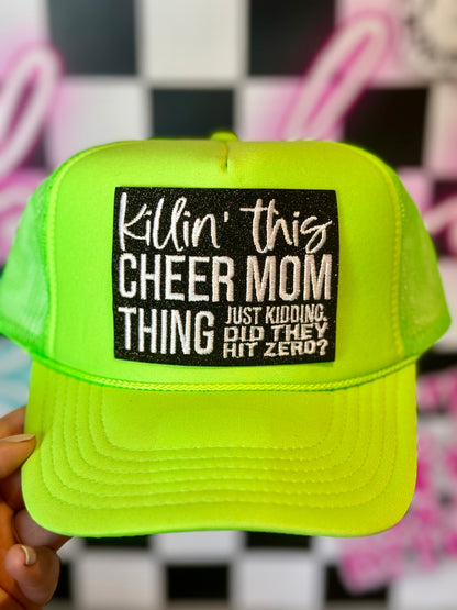 Cheer mom embroidery patch