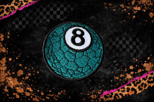8 BALL  | EMBROIDERY PATCH