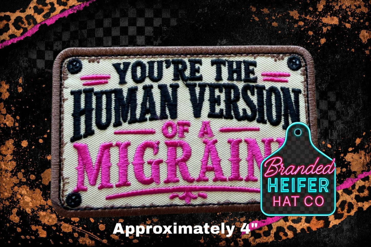 HUMAN VERSION EMBROIDERY PATCH