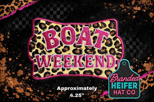 BOAT WEEKEND | EMBROIDERY PATCH