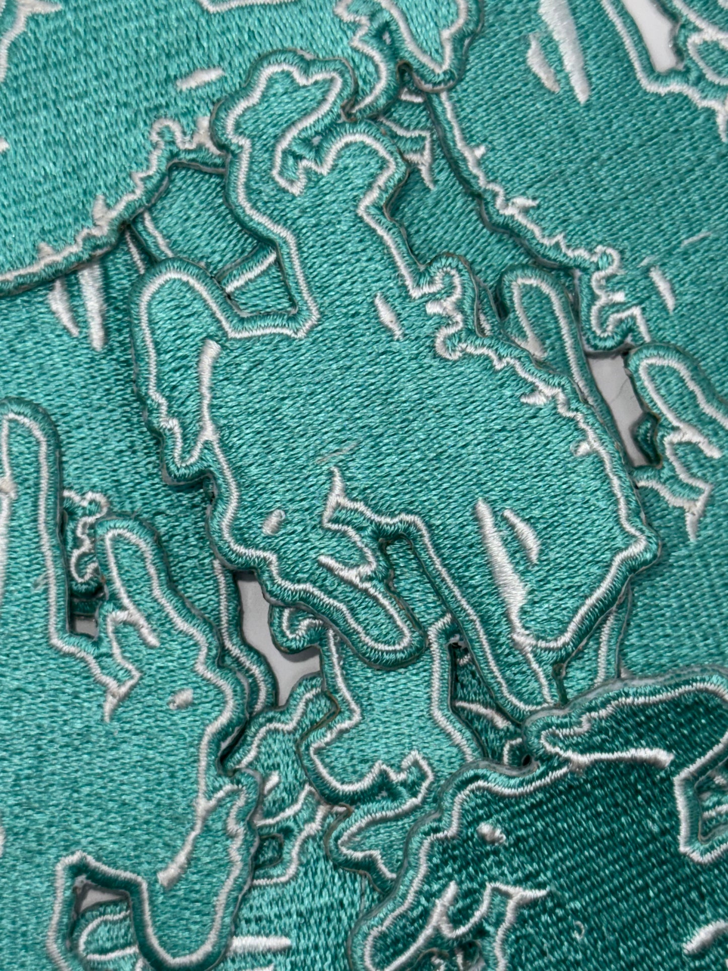 Bucking horse embroidery patch