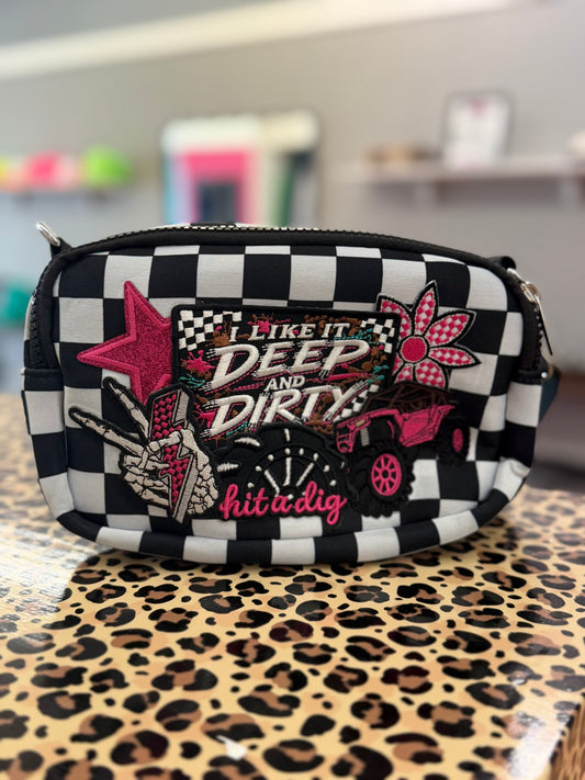DEEP AND DIRTY CROSSBODY NEOPRENE BAG