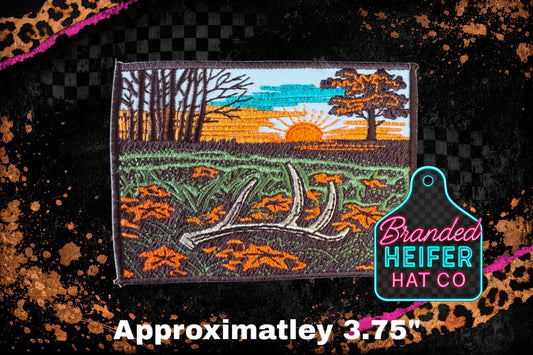 FALL SHEDS EMBROIDERY PATCH