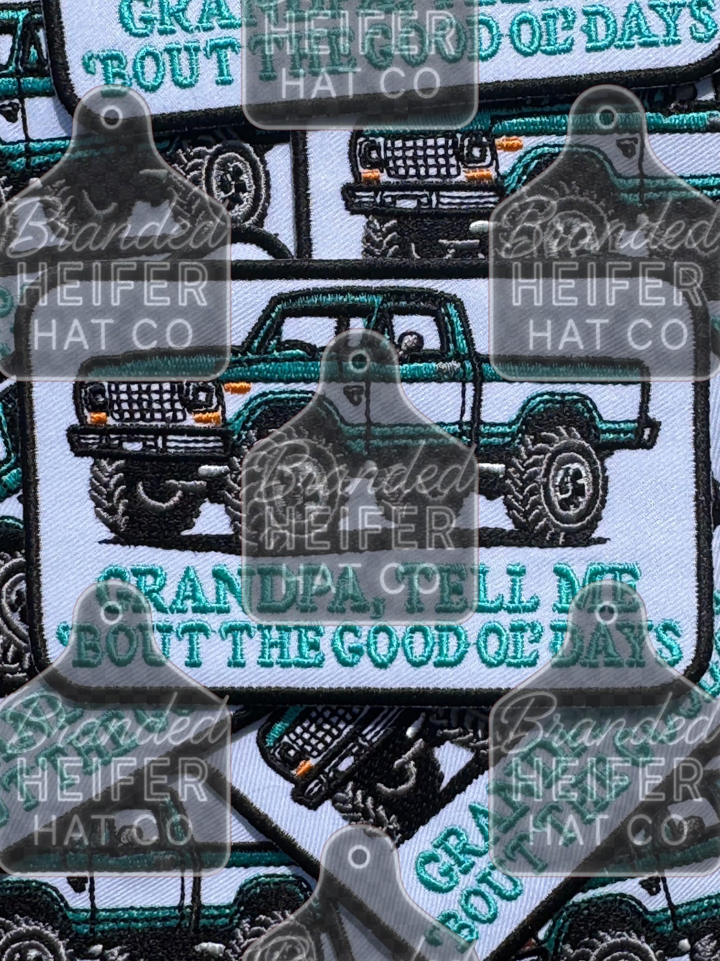 (2 options) Tell me bout the good ol days embroidery patch