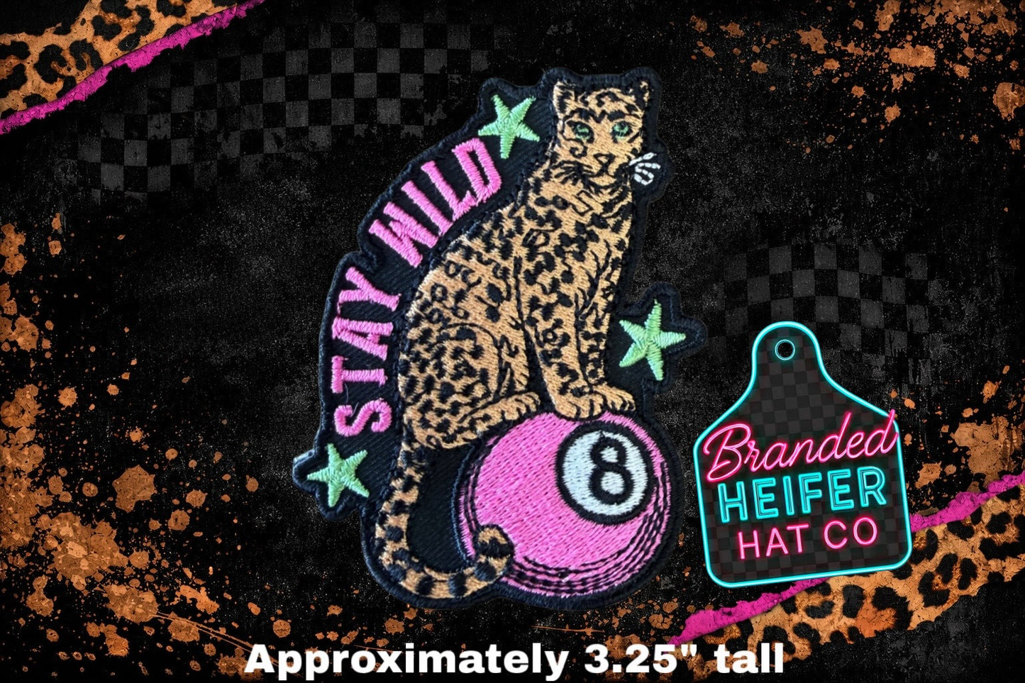 STAY WILD EMBROIDERY PATCH