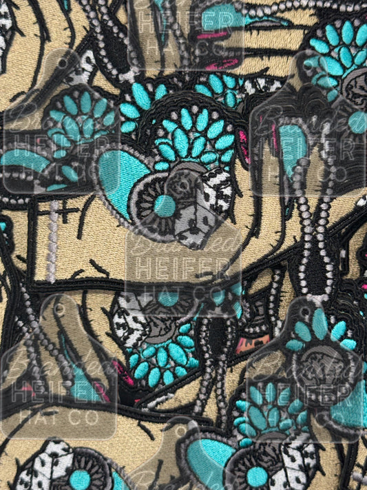 Cowgirl turquoise patch