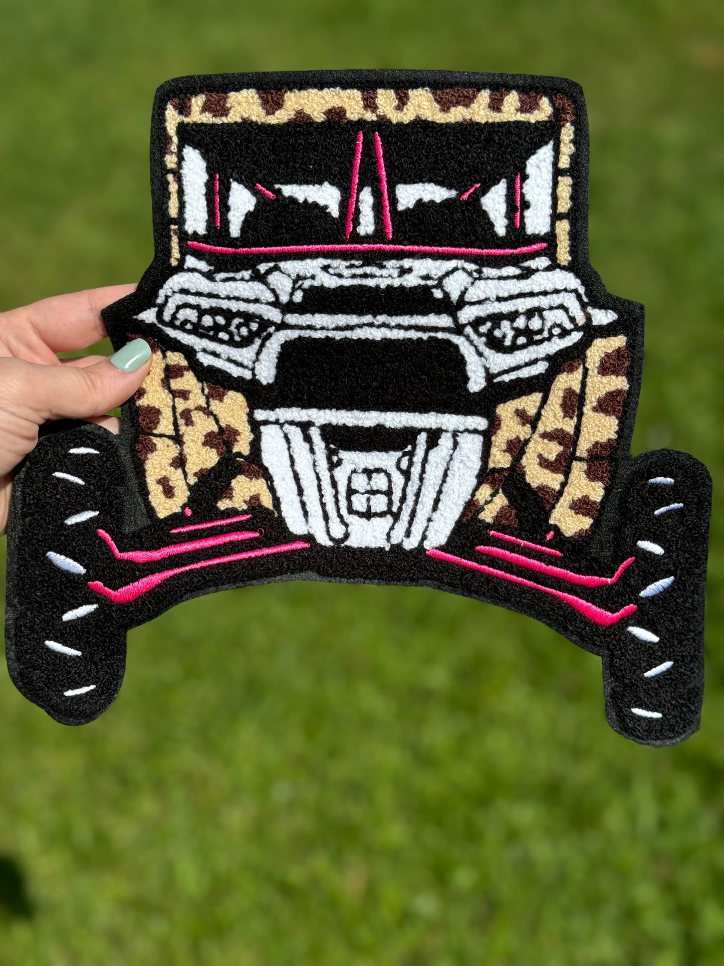Leopard SxS chenille shirt patch only