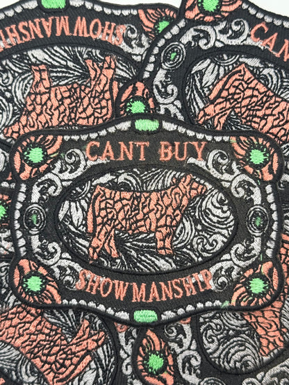 You can’t buy showmanship embroidery buckle