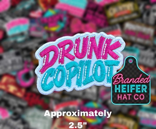 DRUNK COPILOT EMBROIDERY PATCH
