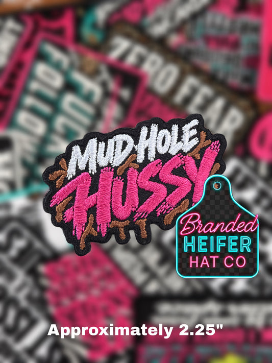 MUD HOLE HUSSY | EMBROIDERED HAT PATCH