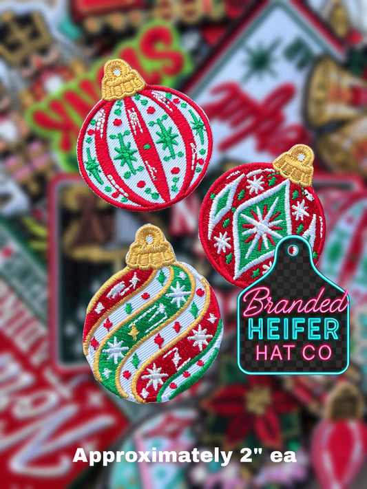 ORNAMENT SET ( 3 pc ) EMBROIDERY PATCH