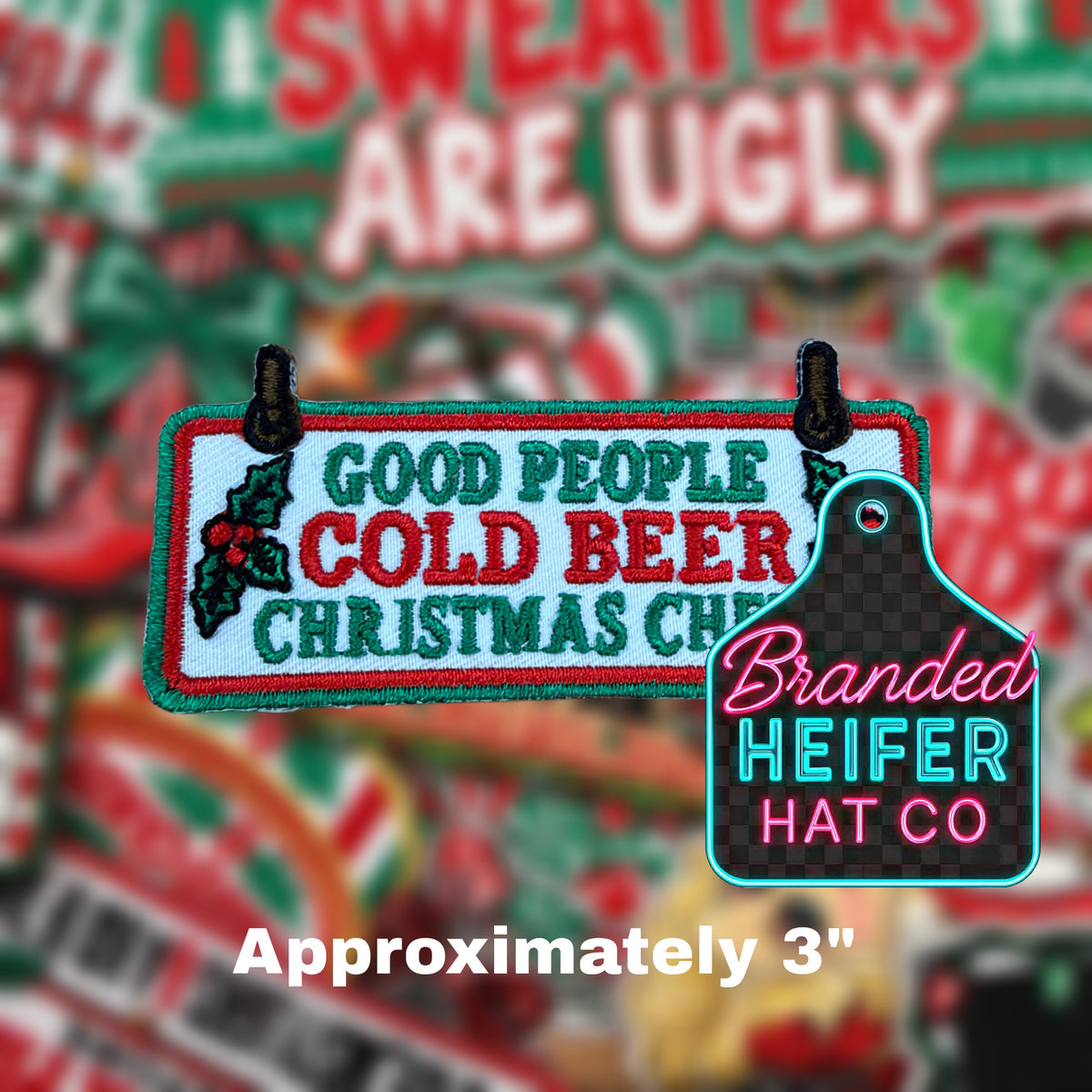 GOOD PEOPLE COLD BEER   | EMBROIDERED HAT PATCH