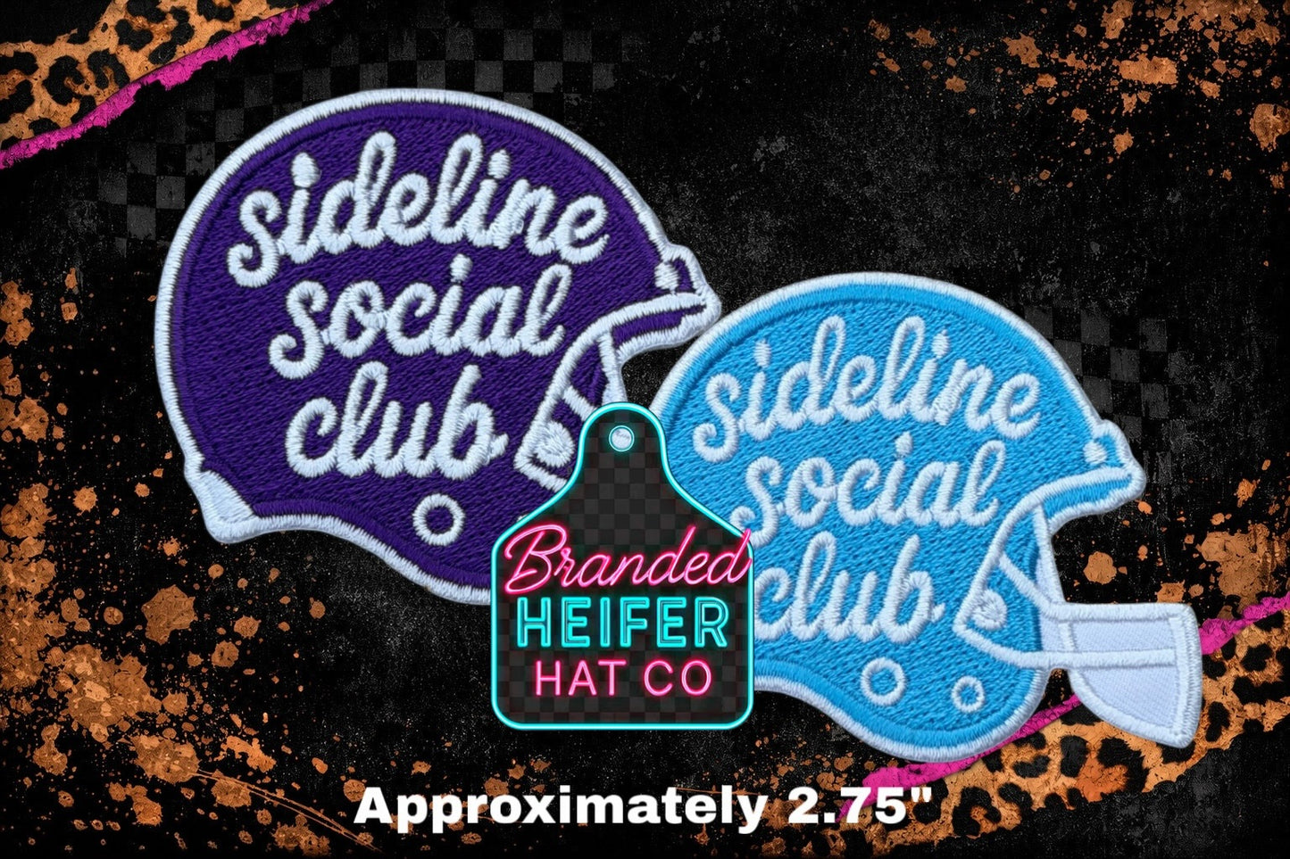 SIDELINE SOCIAL EMBROIDERY PATCH