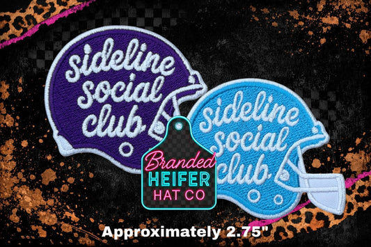 SIDELINE SOCIAL EMBROIDERY PATCH