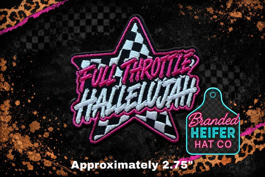 FULL THROTTLE EMBROIDERY PATCH