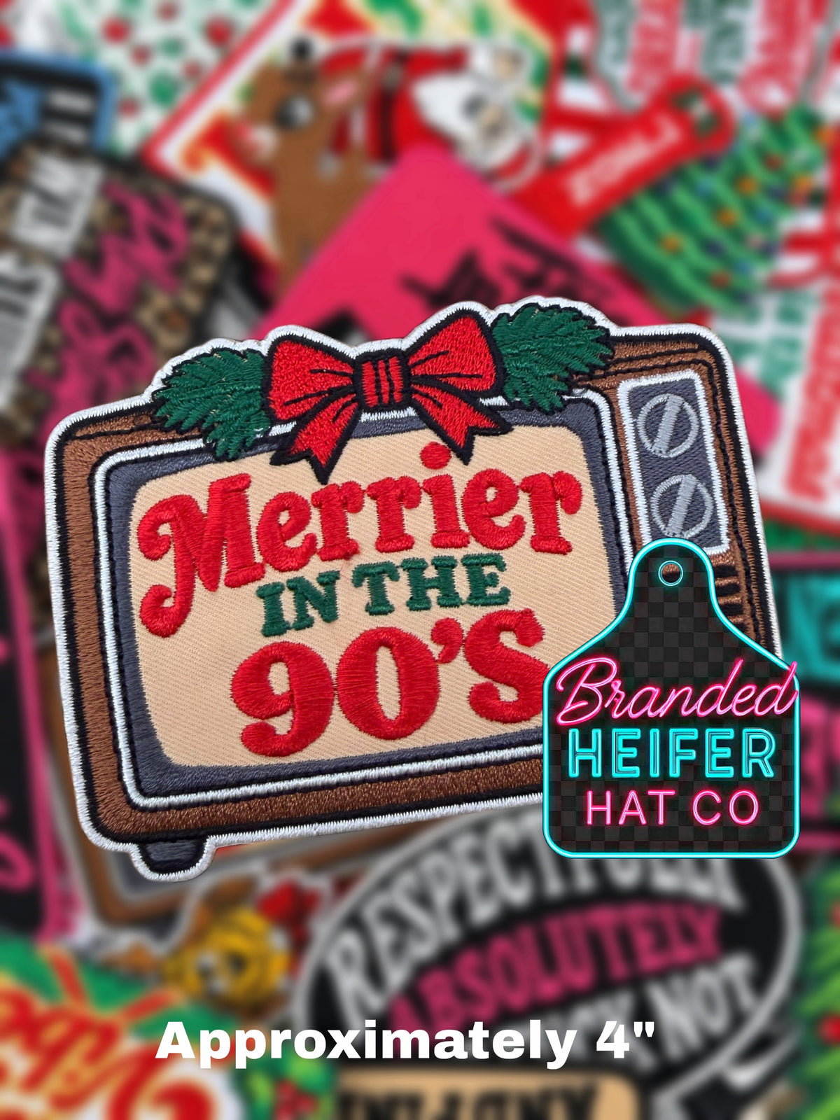 MERRIER 90s   | EMBROIDERED HAT PATCH