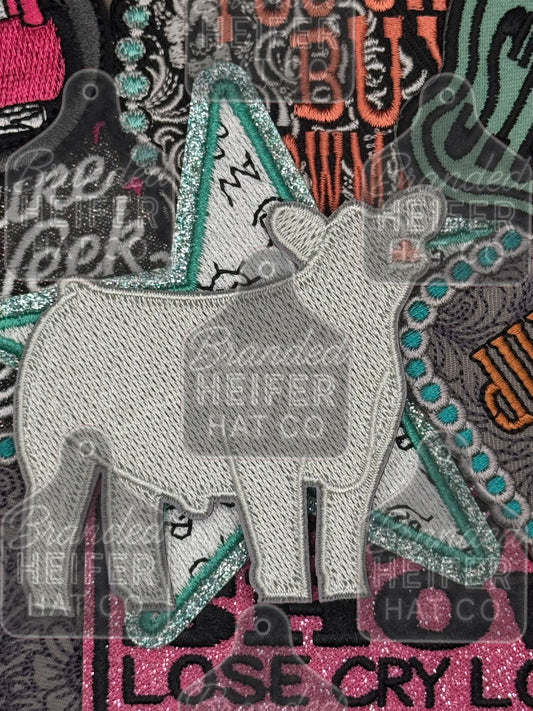 Charolais steer patch
