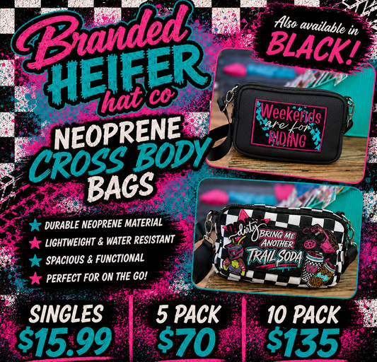 NEOPRENE CROSSBODY BAGS