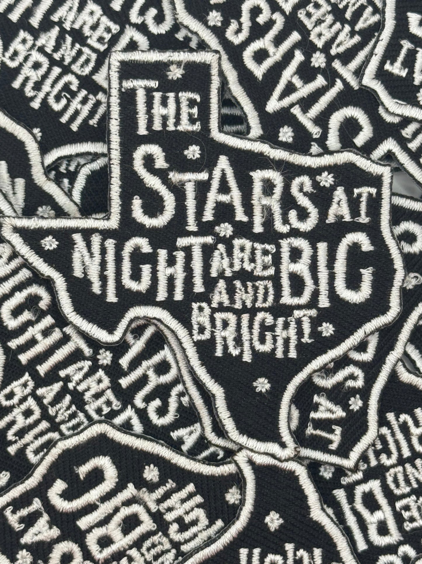 The stars at night embroidery patch
