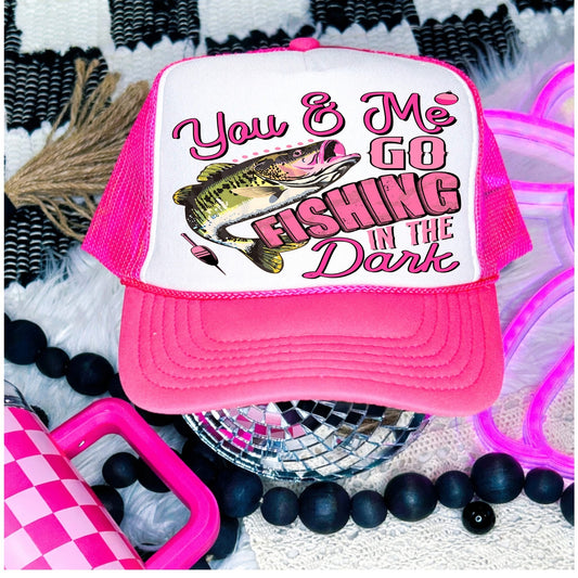 PINK FISHING IN THE DARK DTF TRANSFER